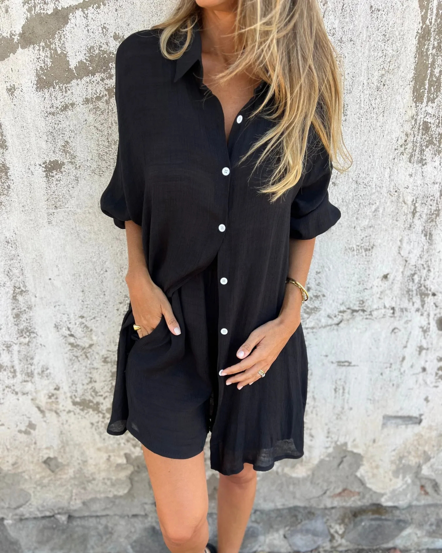 Izela Casual Shirt & Shorts set
